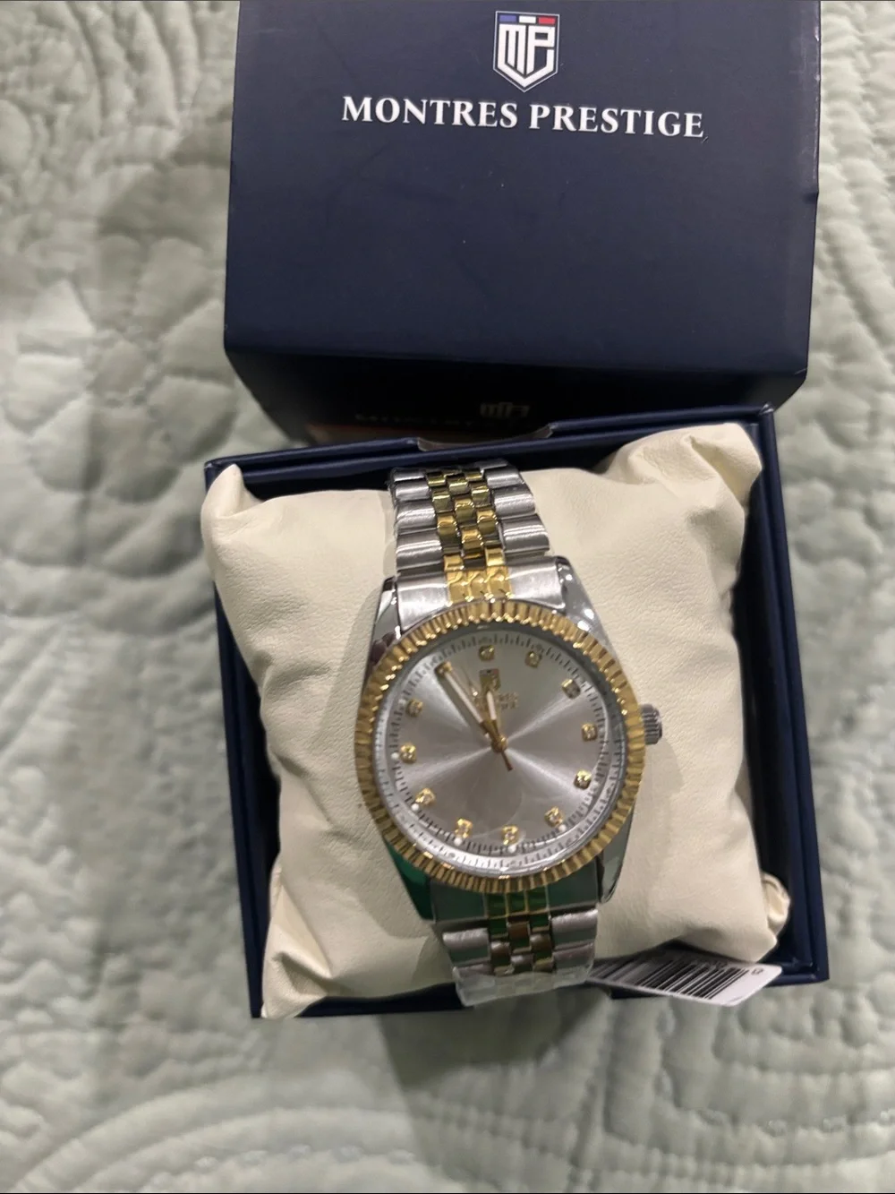 Men's Two-Tone Silver and Gold Bracelet Watch 38mm